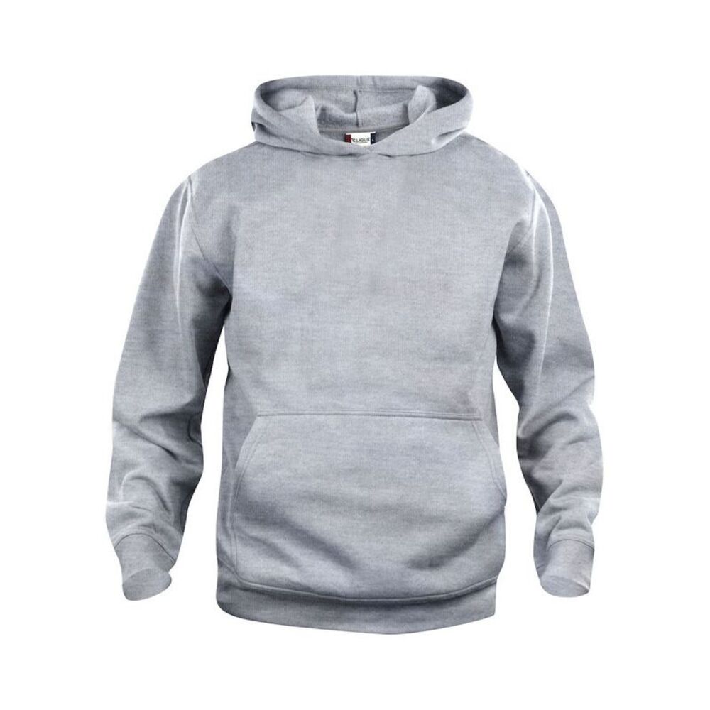 Clique Childrens/Kids Basic Hoodie / Grey Melange